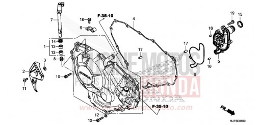 PANNEAU CARTER-MOTEUR D. (CRF1000/CRF1000A) CRF1000AH de 2017